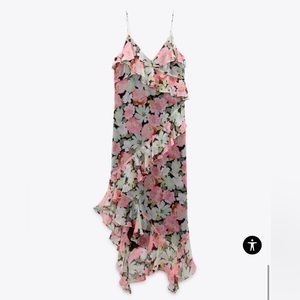 Zara Floral Ruffle Dress